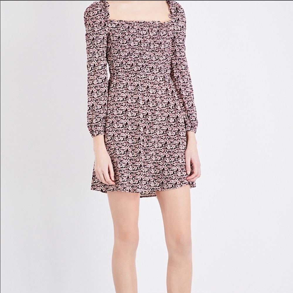 NWT maje floral long sleeve dress